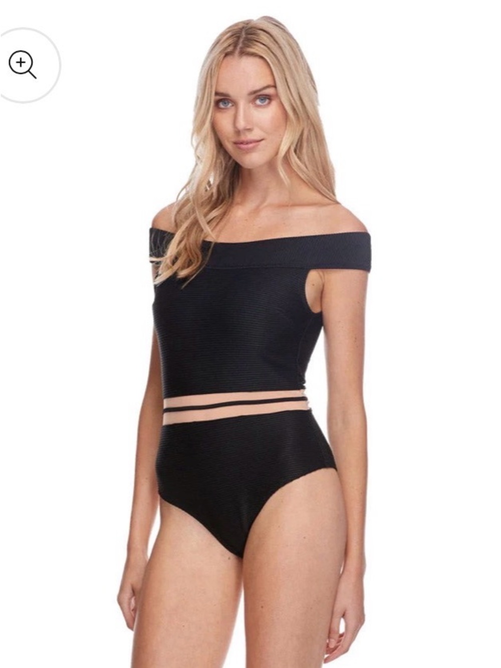NWT Body Glove Off-Shoulder Black Women's One-Piece Swimsuit Size XS